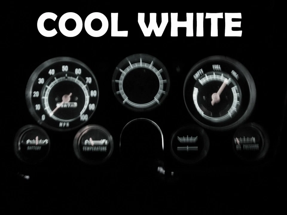 Medidor Cluster LED Salpicadero Bombilla 6000K Blanco Para Chevy 68-71 C/K Camión C10 - C30 Foto 2 de 4