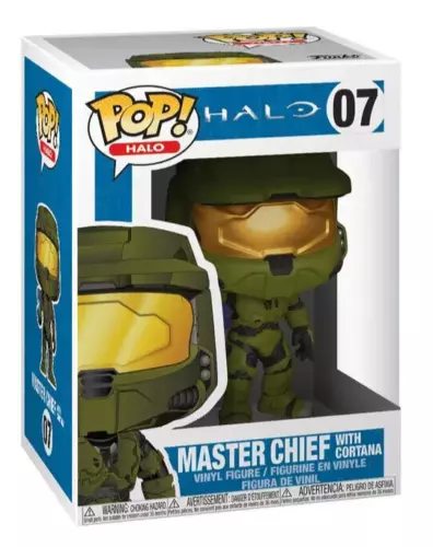 Funko Pop Halo Master Chief w/ Cortana Figure w/ Protector