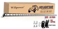 37 Inch Single Row Slim LED Light Bar, 180W Offroad Driving Light