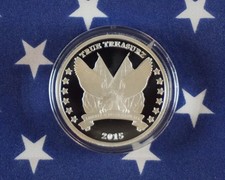 American Patriotic Eagle One Nation Under God US Flag 1oz .999 Silver 2015 Round 77.95 per troy oz