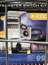 Reliance Controls Backup Power 8000 WATT Transfer Switch Kit 3006HDK - *NEW*