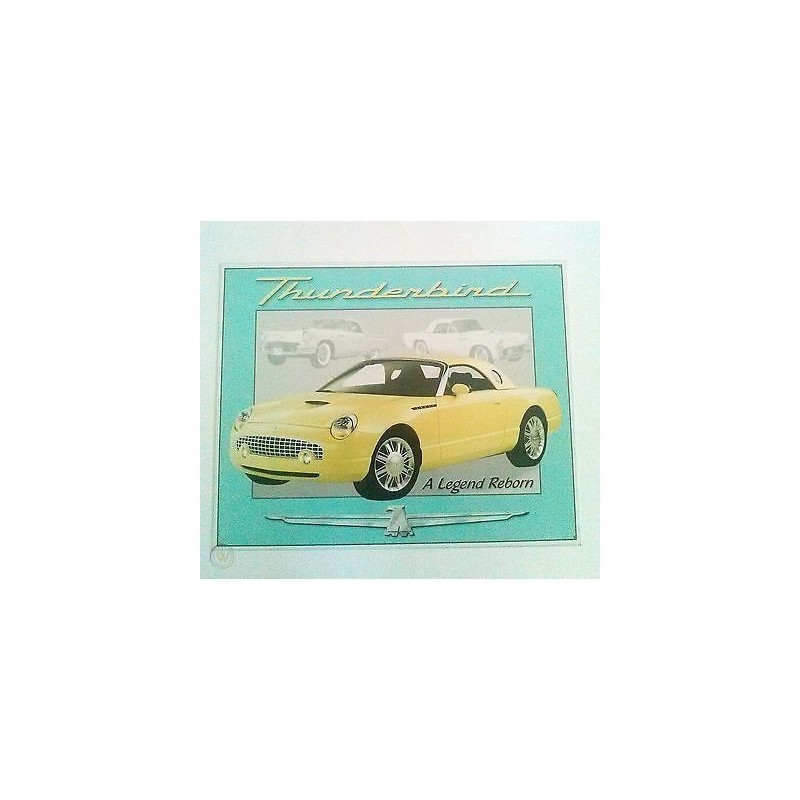 Plaque métal Thunderbird 30x40cm décoration murale affiche vintage