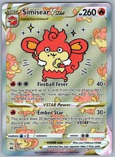 Simisear VSTAR GG37/GG70 Ultra Rare SWSH: Crown Zenith: Galarian Gallery NM