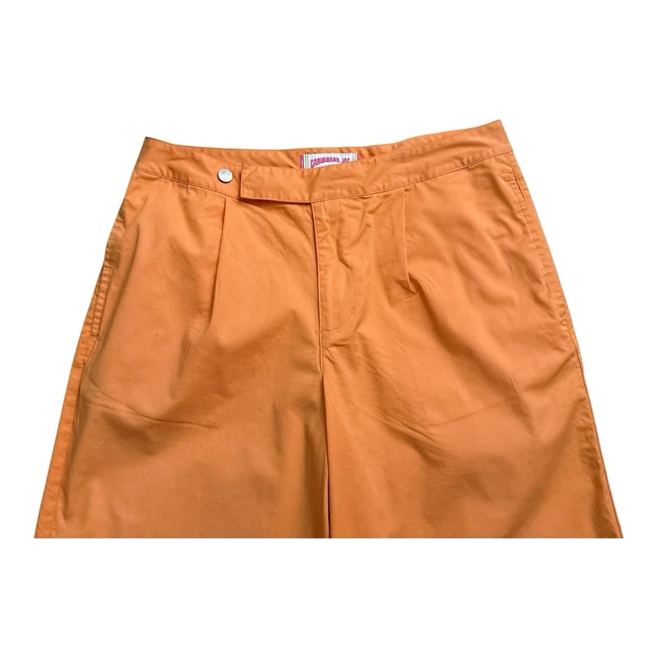 Bermudas de golf CARIBBEAN JOE para mujer talla 8 vintage plisadas naranja tiro alto Foto 3 de 4