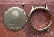 Concord Watch Solid 18k Gold Mariner Case back 31mm Parts Scrap Melt 13.8 Grams