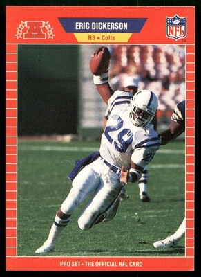 Eric Dickerson - 1989 Pro Set Football #455