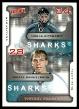 2001-02 Upper Deck Victory Miikka Kiprusoff/Mikael Samuelsson #386