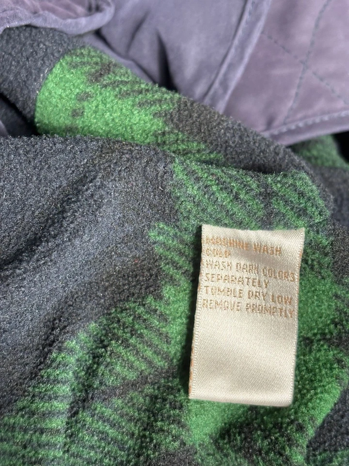 EP Pro Chaleco Chaqueta Mujer S Azul Marino Forro Polar Acolchado Cuello Botones a Presión  Foto 4 de 4