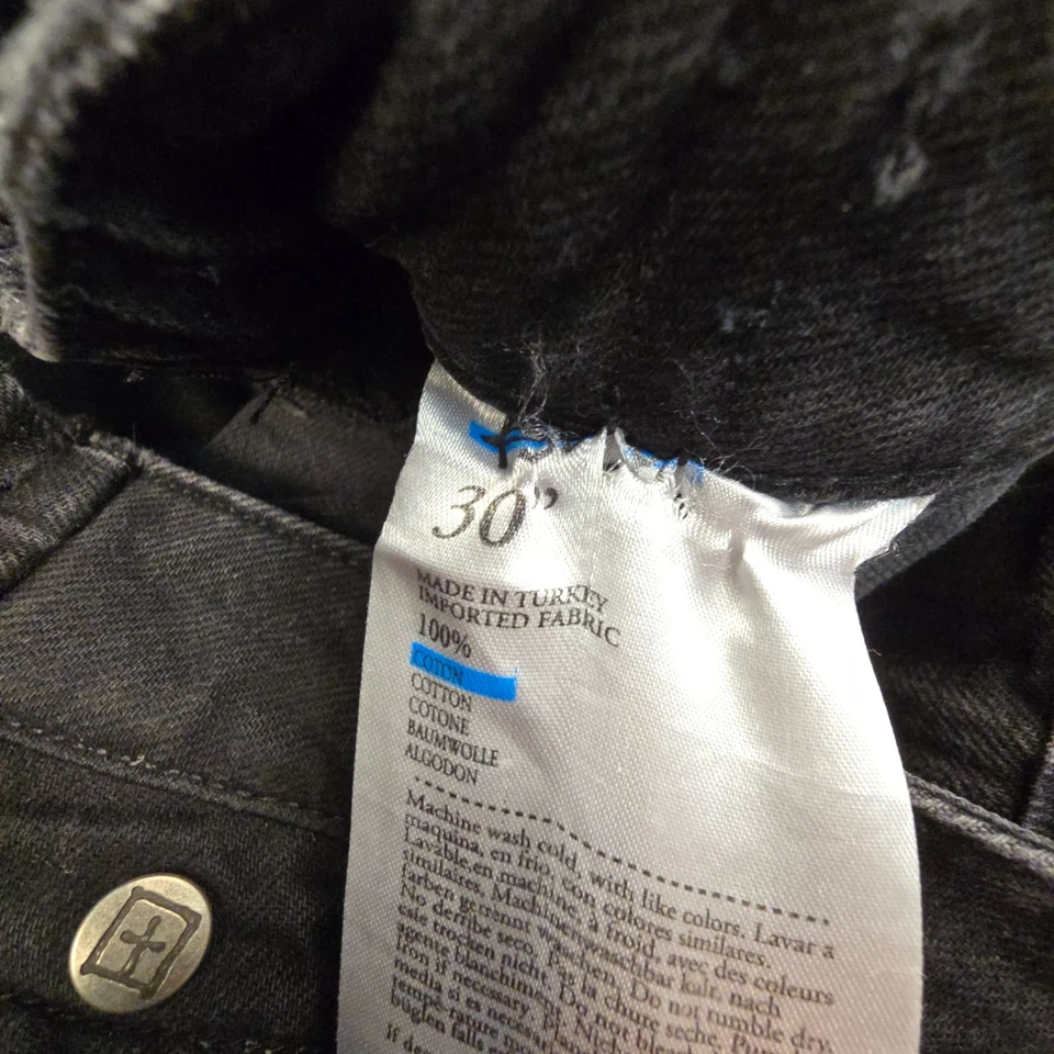 Ksubi Jeans Mens 30 Black Denim Stealth Cargo Outdoor streetwear Size 30x26 - image 4 of 4