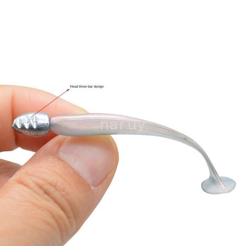 30PCS 5cm Worm Soft Bait Fishing Lure with 2g Jig For Trout Bass Pike Head Hook - Picture 18 of 27