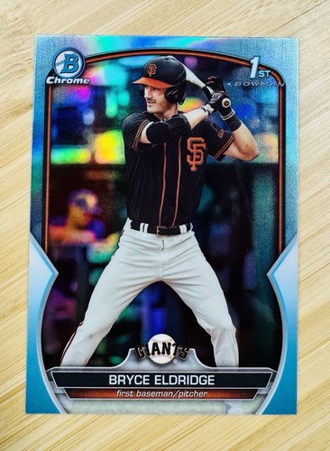 2023 Bowman Draft - Chrome Bryce Eldridge #BDC-107 Sky Blue Refractor