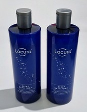 2 x LACURA SLEEP BATH FOAMS Rose, Lavender & Eucalyptus 500ml NEW.