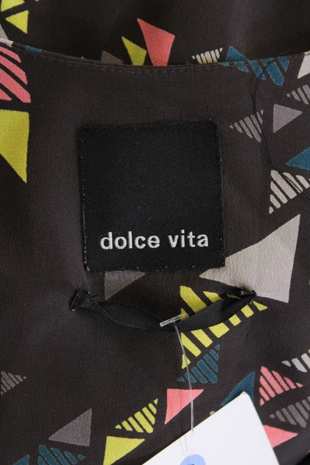 Camiseta sin mangas Dolce Vita para mujer con correa de espagueti texturizada cuello redondo marrón talla M Foto 4 de 4