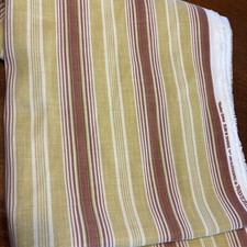 Waverly Sun N Shade Outdoor Fabric Rodeo Drive Ticking Striped 2 yds Red Yellow