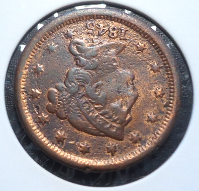 Very Fine VF details 1845 braided hair US large 1C cent penny FREE