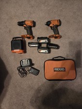 ridgid 18v tool set used