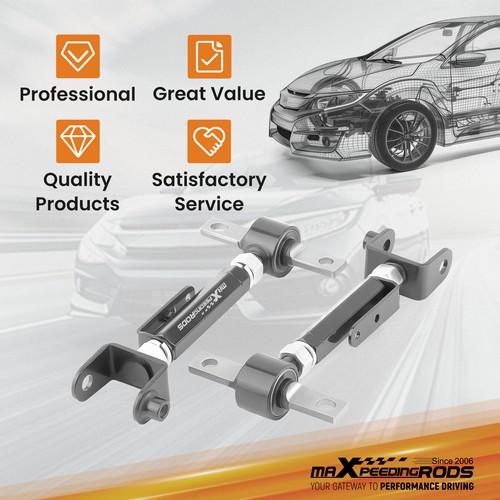 2pcs Adjustable Rear Camber Arms Kit For 2002-2006 Acura RSX 2.0L Base / Type-S - Picture 7 of 13