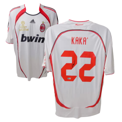Ricardo Kaka Signed AC Milan Away Soccer Jersey #22 with Beckett