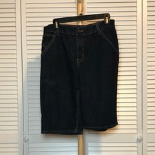 Levi Strauss  Co Dark Blue Wash Denim Shorts Boys 20 Reg