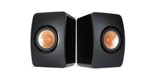 KEF LS50 Bookshelf Speakers (Black) - Excellent Condition with Original Box