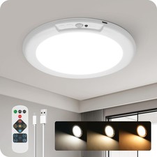 Rechargeable Motion Sensor Ceiling Light with Remote, Wireless, Magnetic