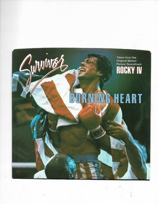 Survivor-Burning Heart (3:51) *US white label promo 7'' vinyl record w/PS*