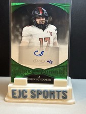 2022 Sage Aspire COLIN SCHOOLER Texas Tech Raiders GREEN AUTO #4/5 SP