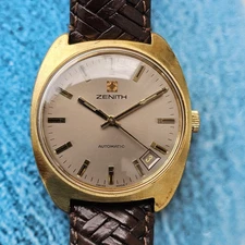 Vintage Zenith Automatic Men's Watch Cal 2562 Pc Working Fast