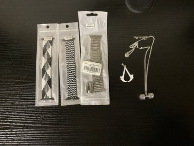 Apple Watch Zubehör   3 Armbänder (Stoff & Metall) + 2 coole Charms