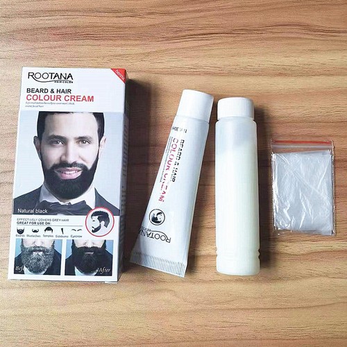 Men's Hair Color Cream Hair Dye Beard & Moustache 30ml+30ml - Foto 4 di 14