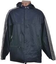 ADIDAS VINTAGE 1980'S RAIN JACKET SIZE M/L ADULT VENTEX BLUE MADE IN TURKEY