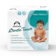 Amazon Brand - Mama Bear Gentle Touch Diapers, Size 3 (168 Count), White 0.32 per diaper