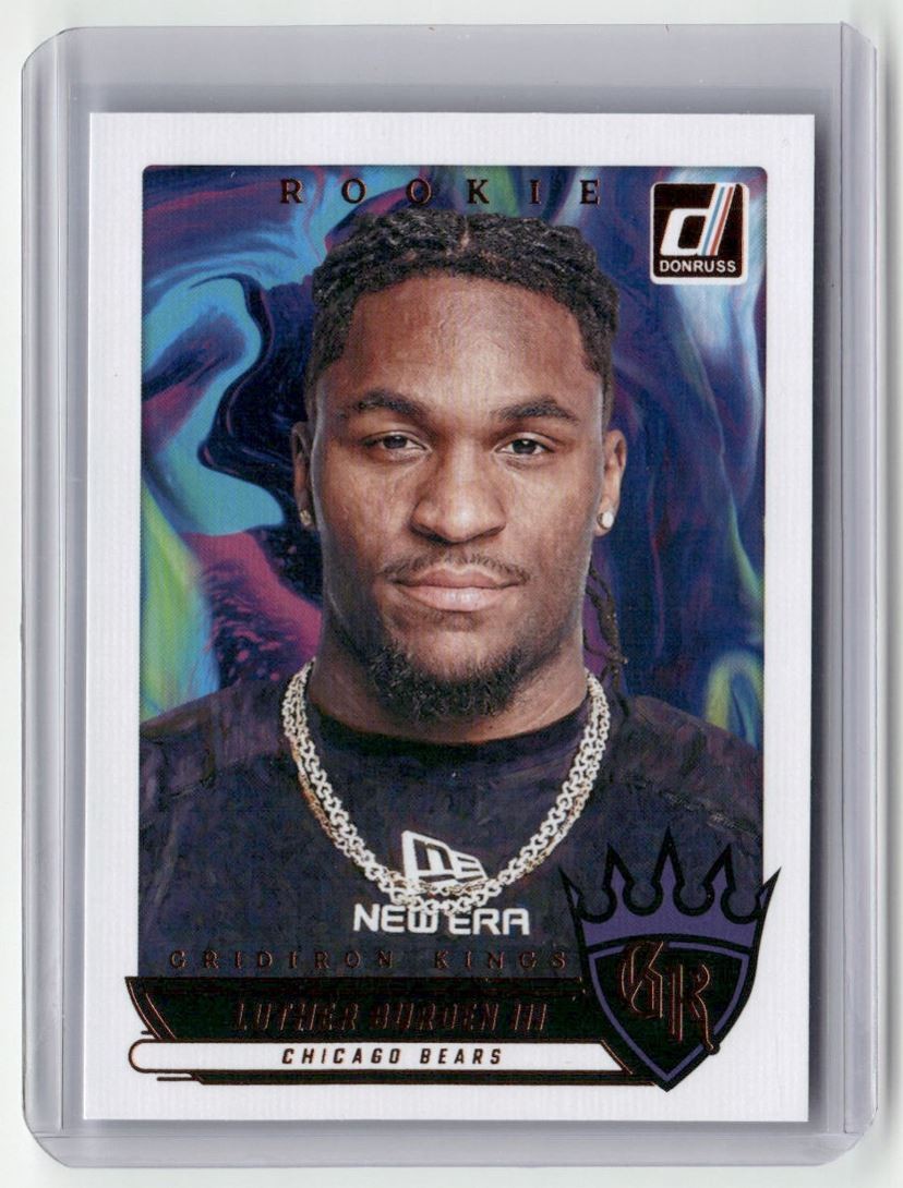 2025 Panini Donruss Gridiron Kings Luther Burden III Rookie Chicago Bears #395