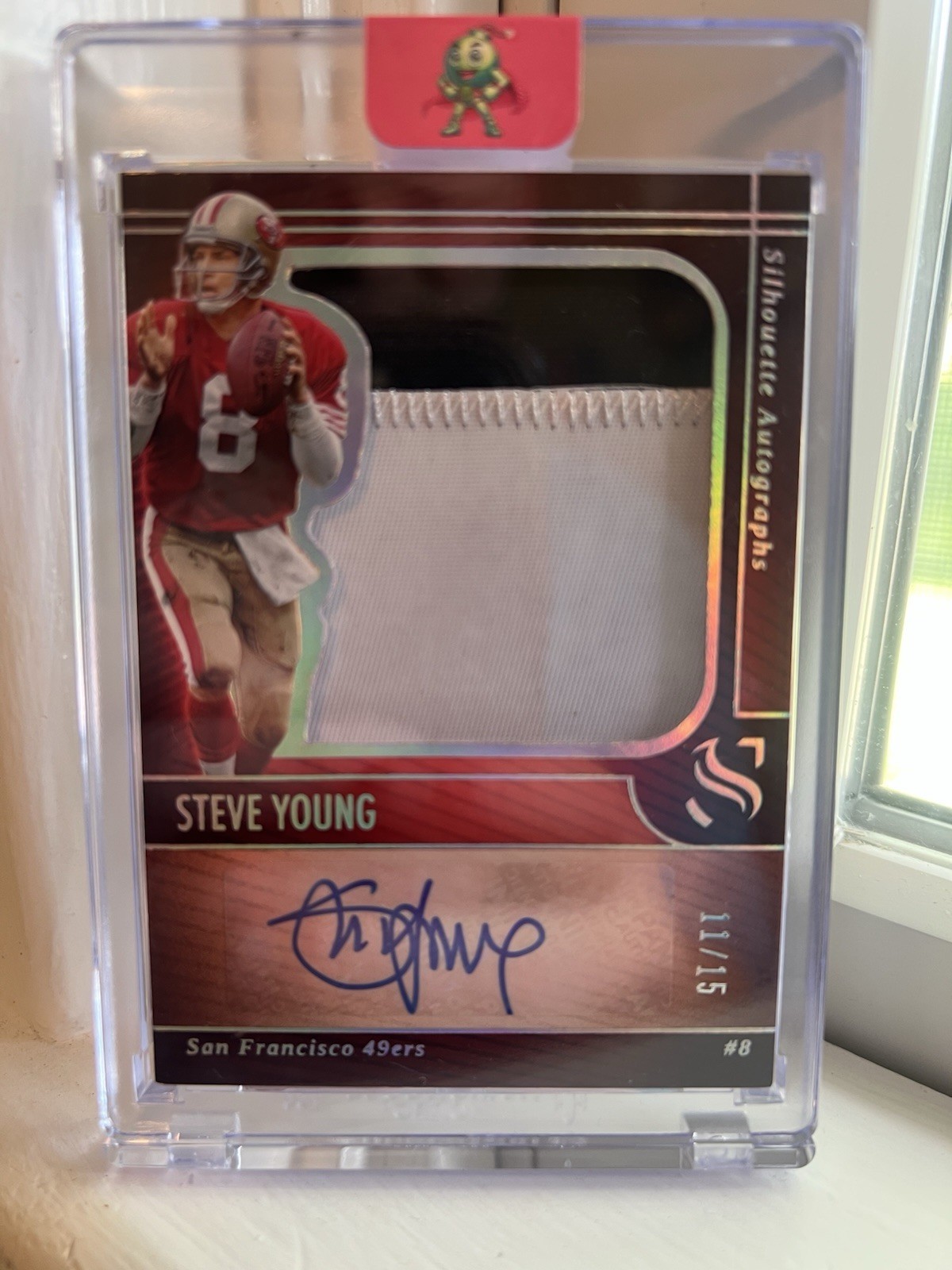 2025 Panini Silhouette Steve Young Silhouette Auto Patch /15 SA-SYG 