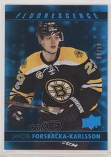 2017-18 Upper Deck Fluorescence Blue 8/50 Jakob Forsbacka-Karlsson #F-27 02v3