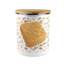 Novelty Personalised Biscuit Tin - XL Cookie Jar Gift - Custard Cream