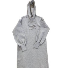 PHILOSOPHY gray hooded sweater dress size medium winter
