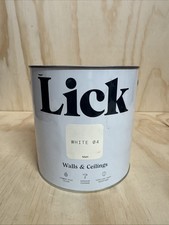 Lick 04 White Matt  Walls And Ceilings Paint Brand New