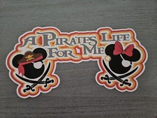 Disney's PIRATES OF THE CARIBBEAN LARGE Printed Scrapbook Embellishment Die Cut