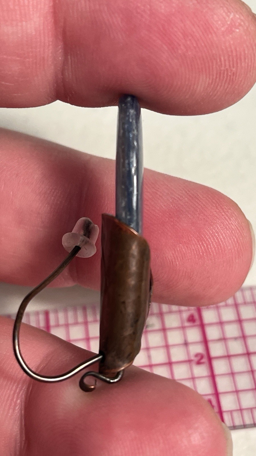 Copper Kyanite Dangle Earrings - image 5