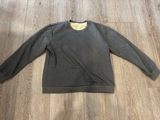 Unbranded Men  s Large Grey Thermal Sweater, Long Sleeve, Interior Lined