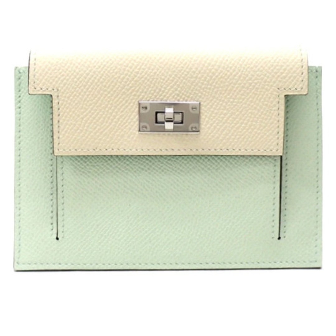 Hermes Kelly Pocket Compact Tricolor Wallet Epson Used SKAI-0