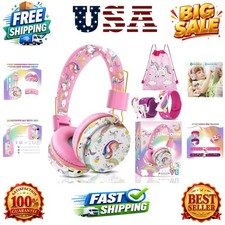 Unicorn Kids Bluetooth Headphones, 85dB Safe Volume Limit