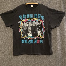 Vintage 1989 New Kids On The Block Tour T-Shirt Large Double Sided Graphic  437