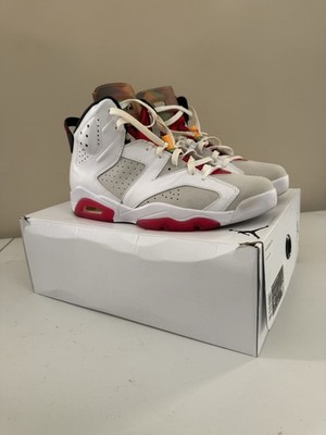 Jordan Air Jordan 6 Retro Hare CT8529-062 Neutral Grey/White/Red Leather