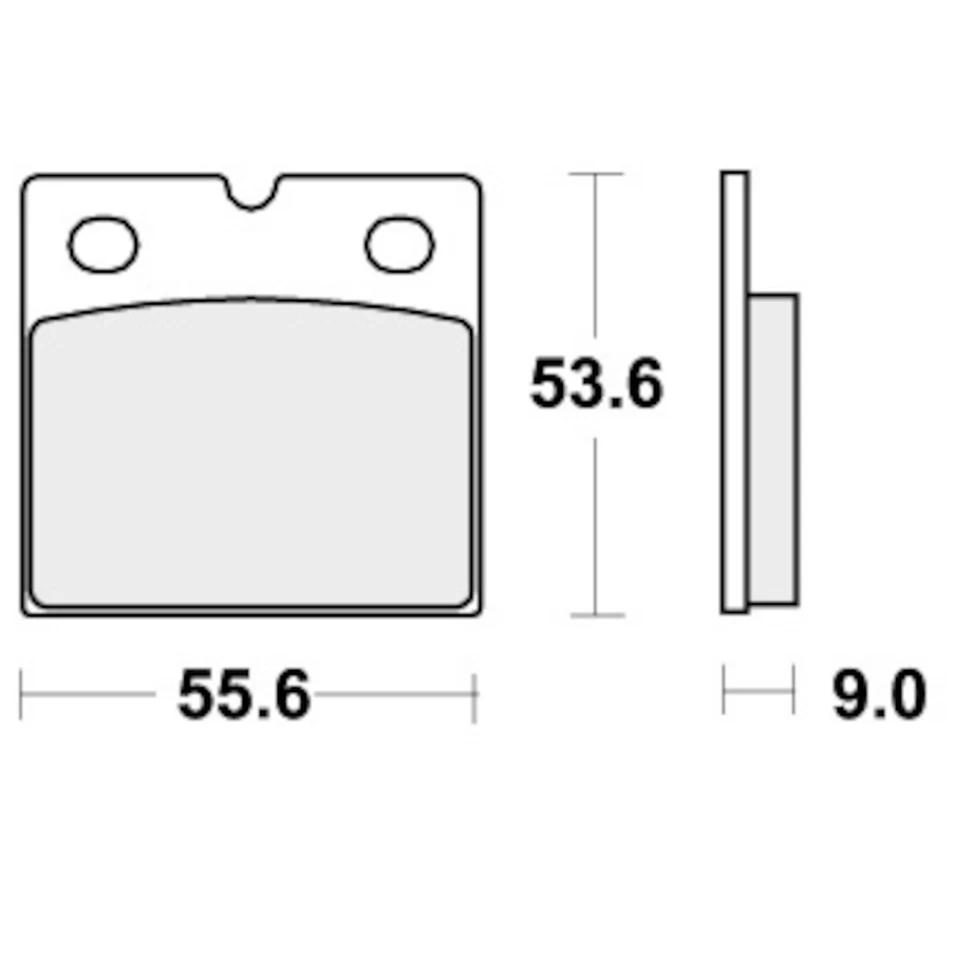 Pastillas de freno delanteras clásicas carreras de carretera SBS para BMW K 75 C 1985-1988 Foto 2 de 4