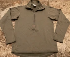 POLARTEC WAFFLE KNIT 1/2 ZIP PULLOVER MID WEIGHT COLD WEATHER GEN III ( SM REG )