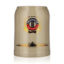 Erdinger Weissbräu Bier Glas Seidel Krug 0,5l Tonkrug Stadtbild Franz Herb