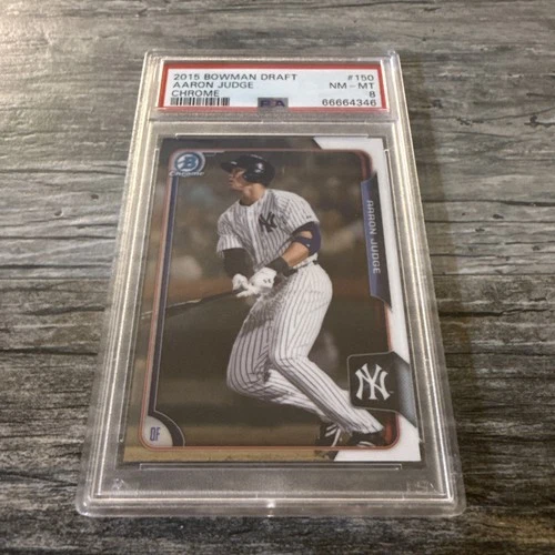2015 Bowman Chrome AARON JUDGE #150 ROOKIE Card -  PSA 8 Yankees, MVP