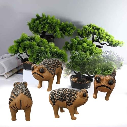 1Pcs Angry Toad Cute African Rain Frog Decoration Ugly Angry Outdoor Garden - Bild 4 von 7